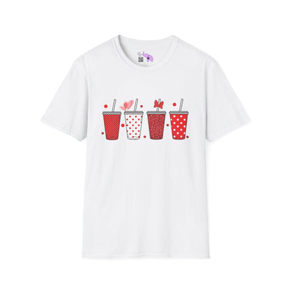 Cute Valentine Tumblers Adult Unisex Tshirt