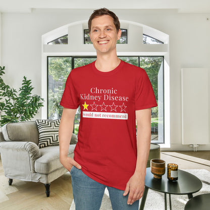 Chronic Kidney Disease 1 Star Would Not Recommend Adult T-shirt