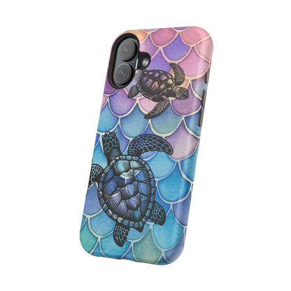 Sea Turtle Silhouette MagSafe® Compatible Tough Case for iPhone
