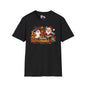 Hallowthanksmas Shirt (Ghost/Turkey/Santa) Adult T-shirt