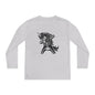Dabbing Unicorn Skeleton Youth Long Sleeve Tee