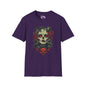 Creepy Skull and Roses Adult T-shirt