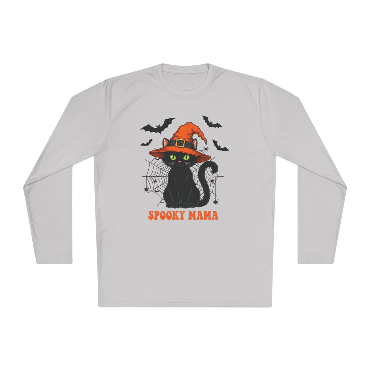 Spooky Mama (Black Cat) Adult Long Sleeve Tee