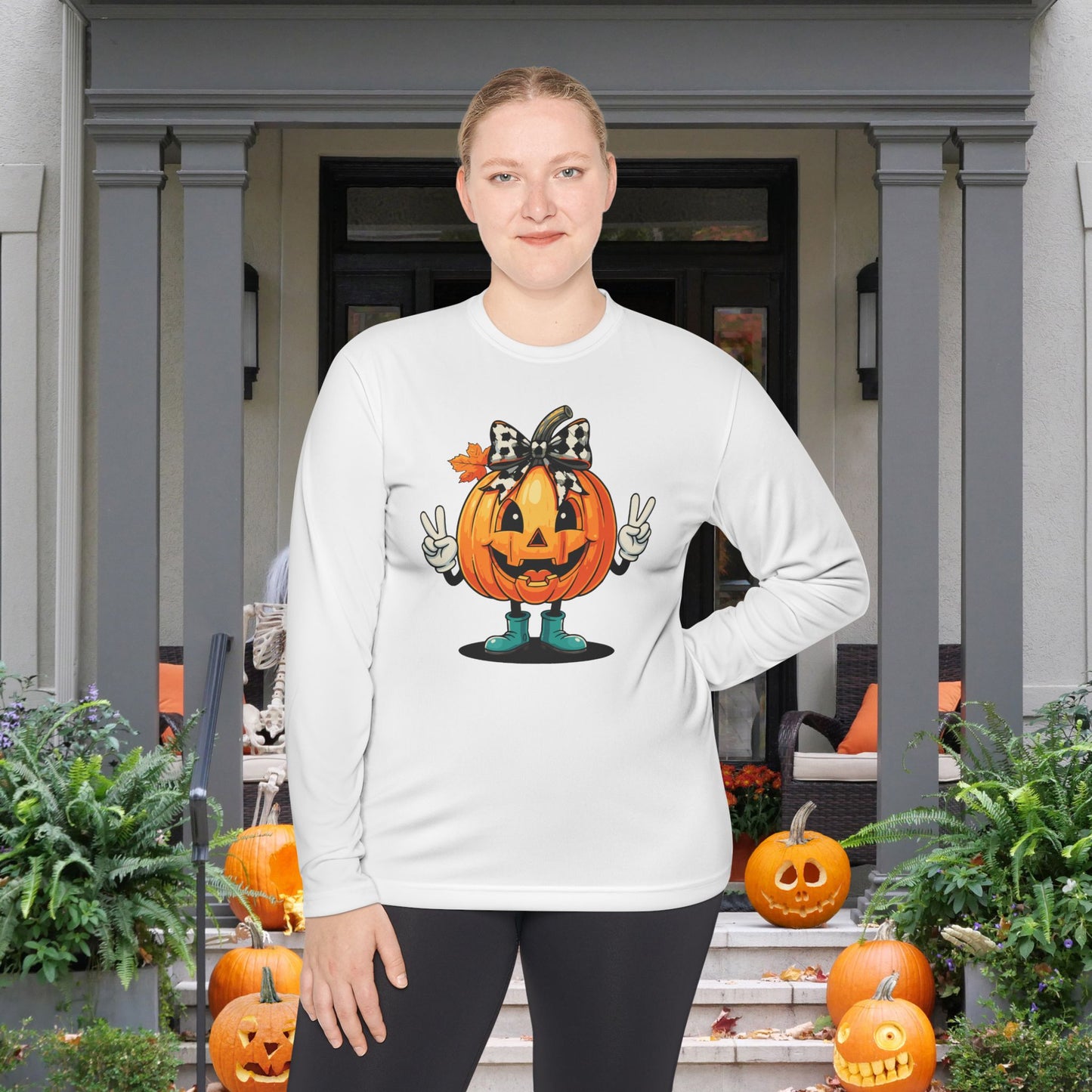 Pumpkin Peace Adult Long Sleeve Tee