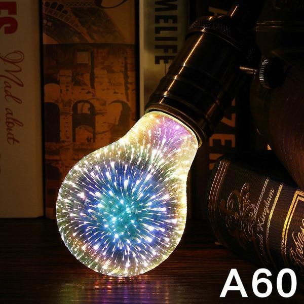 LED Firework Light Bulb Bottle Heart Holiday Lights Novelty Christmas Lamp