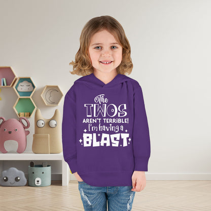 The Twos Aren't Terrible I'm Having a Blast Toddler Hoodie