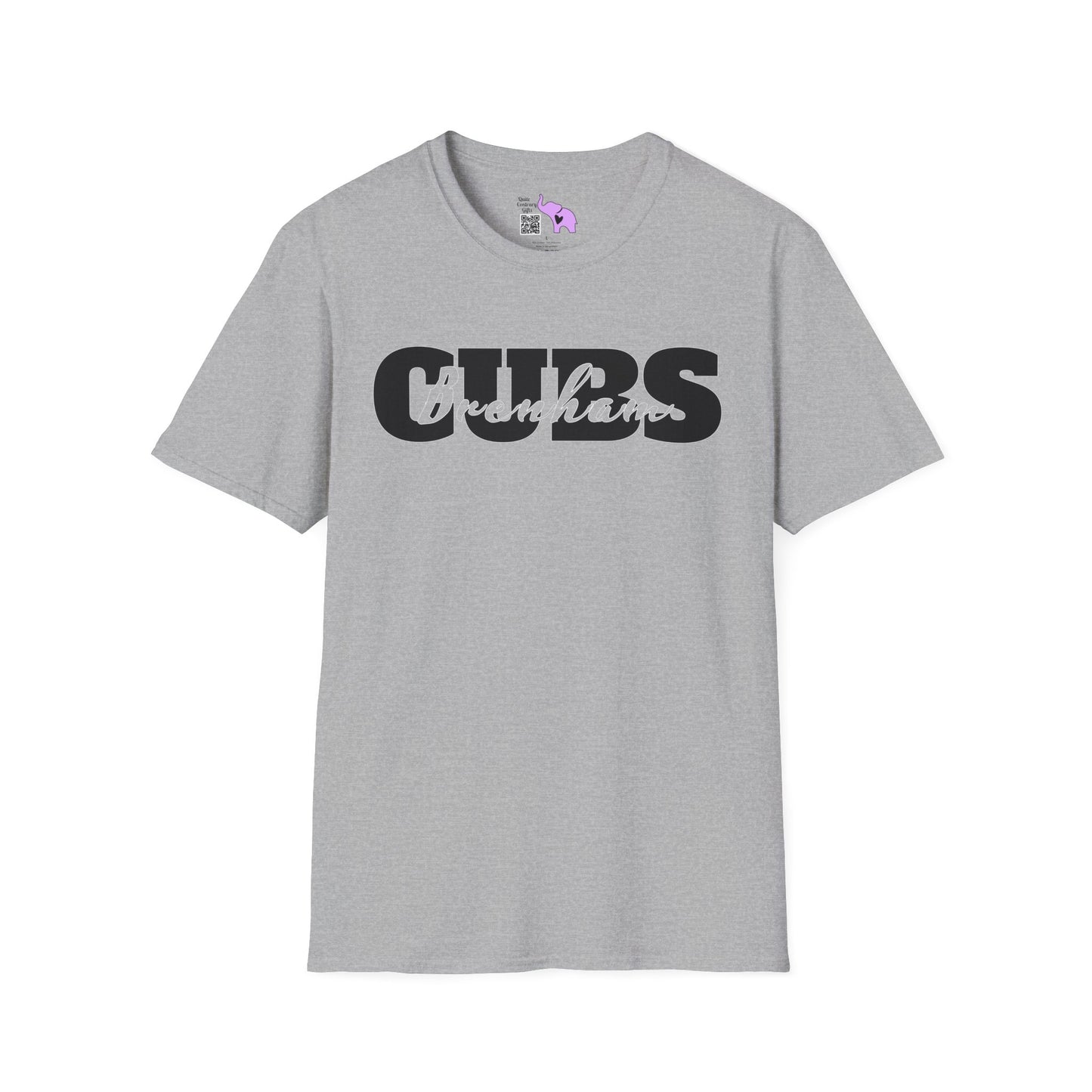 Brenham Cubs Double Text Adult T-shirt