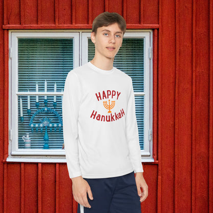 Happy Hanukkah Youth Long Sleeve Tee