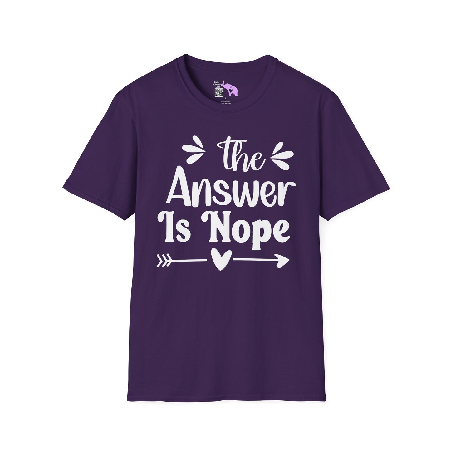 The Answer is Nope Adult T-shirt