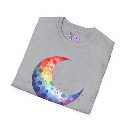 Colorfall Heart Moon Adult T-shirt