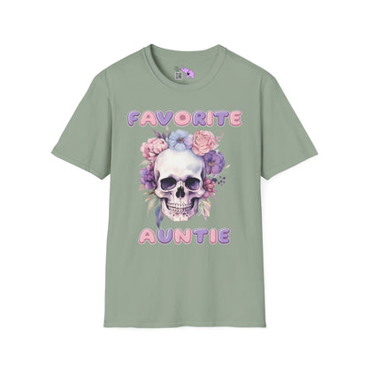 Favorite Auntie Skull Purple/Pink T-shirt