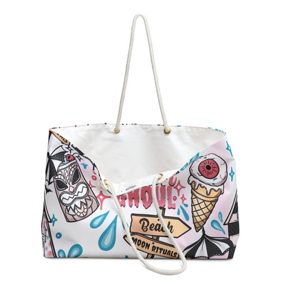 Spooky Beach House (White) Weekender Bag