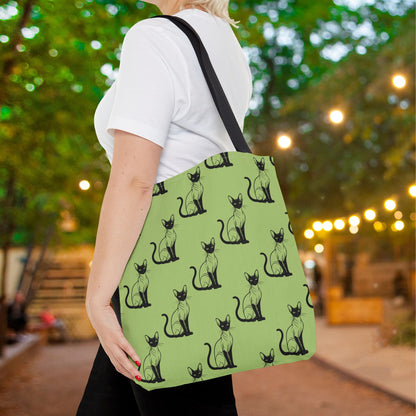 Siamese Charm – Sage Garden Canvas Tote Bag
