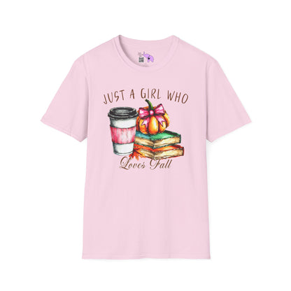 Just A Girl Who Loves Fall Adult T-shirt