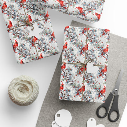 Crimson in the Snow Wrapping Paper