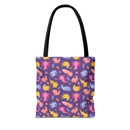 Axolotl Adventures Canvas Tote Bag