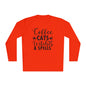 Coffee Cats Witches & Spells Adult Long Sleeve Tee