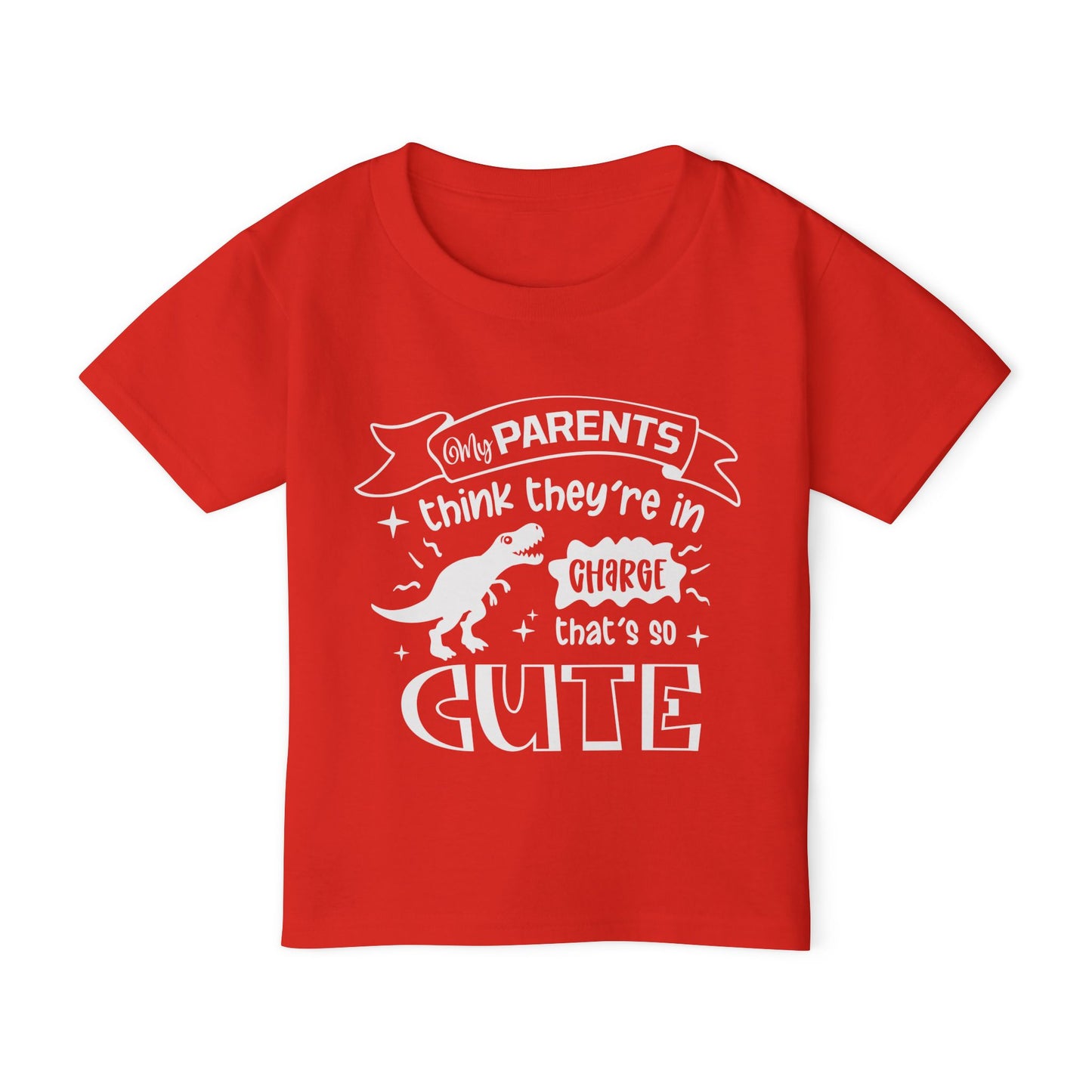 My Parents Think They're In Charge That's So Cute Heavy Cotton™ Toddler T-shirt