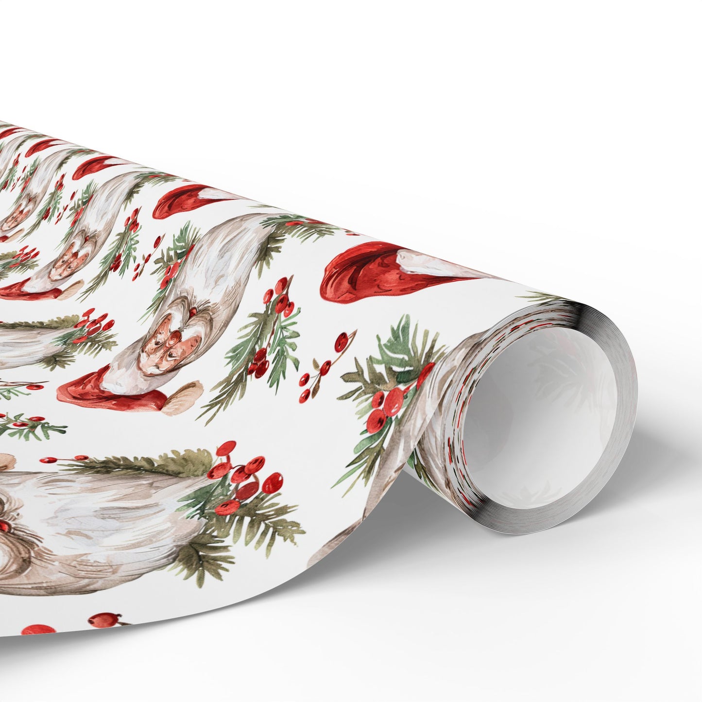 Berry Merry Santa Wrapping Paper
