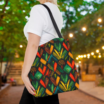 Kujichagulia Waves Canvas Tote Bag