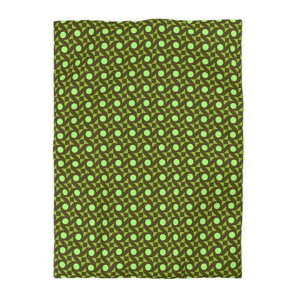 Pistachio Pinwheels Duvet Bedding Set