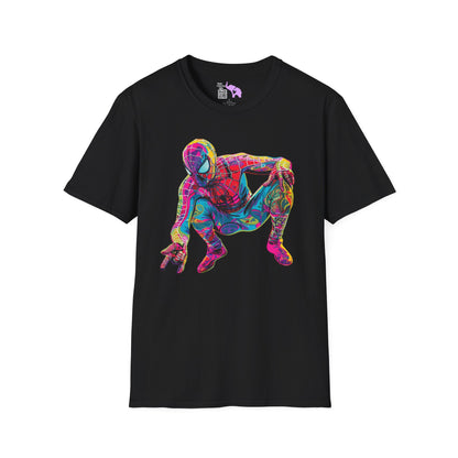 Colorful Spiderman Adult T-shirt