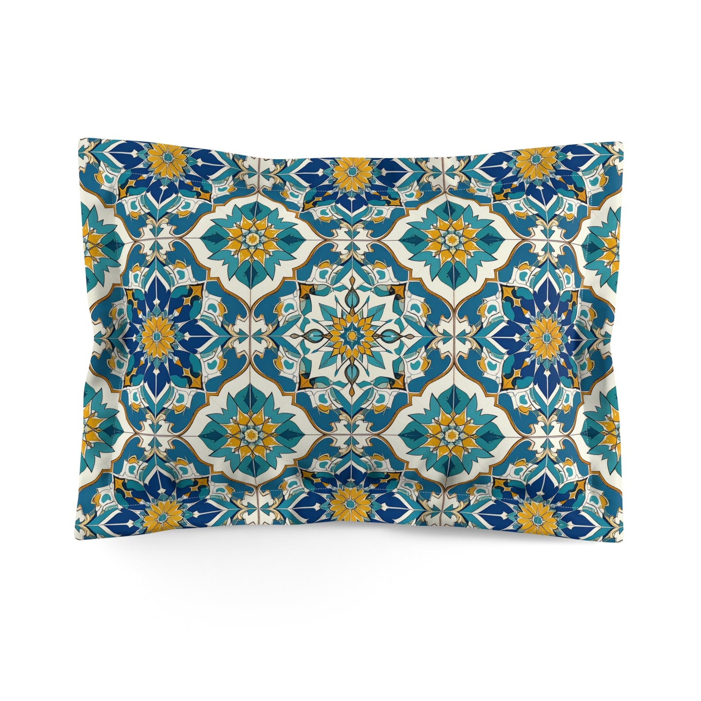 Mediterranean Lace Microfiber Pillow Sham