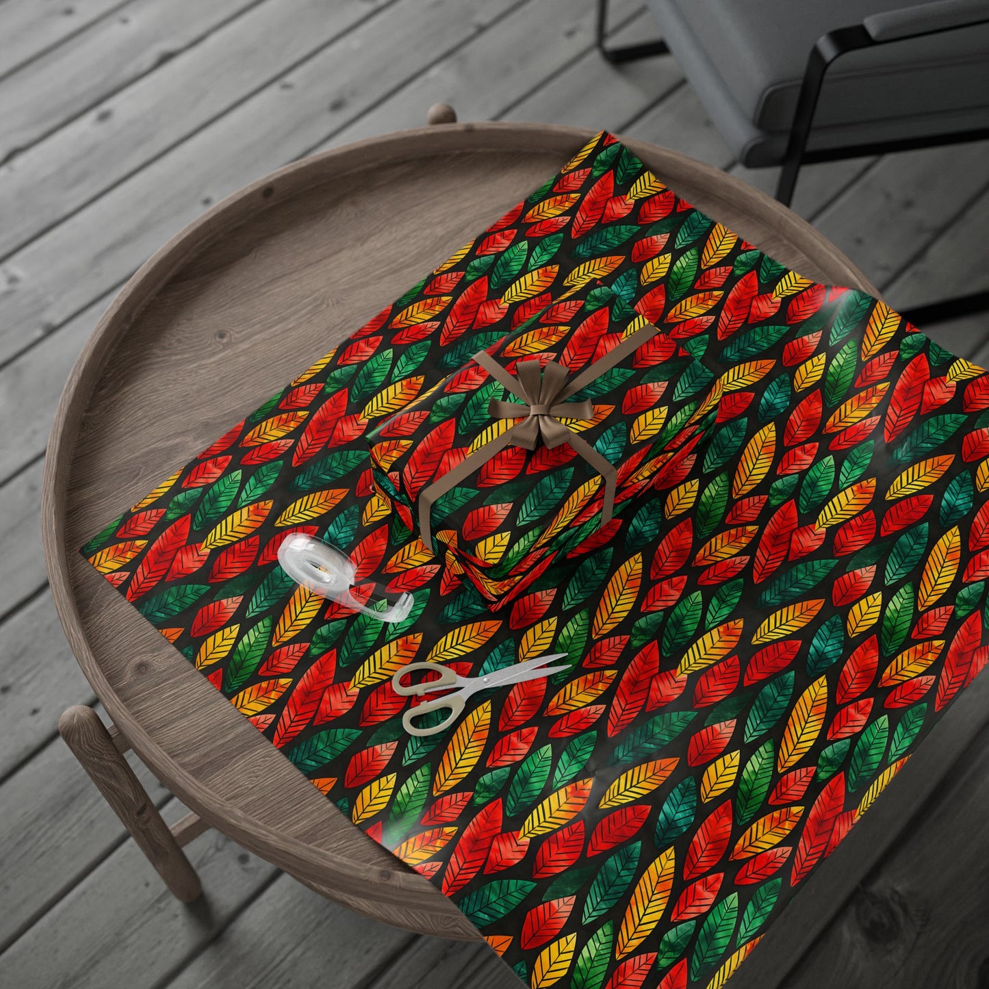 Festival Fire Kwanzaa Wrapping Paper
