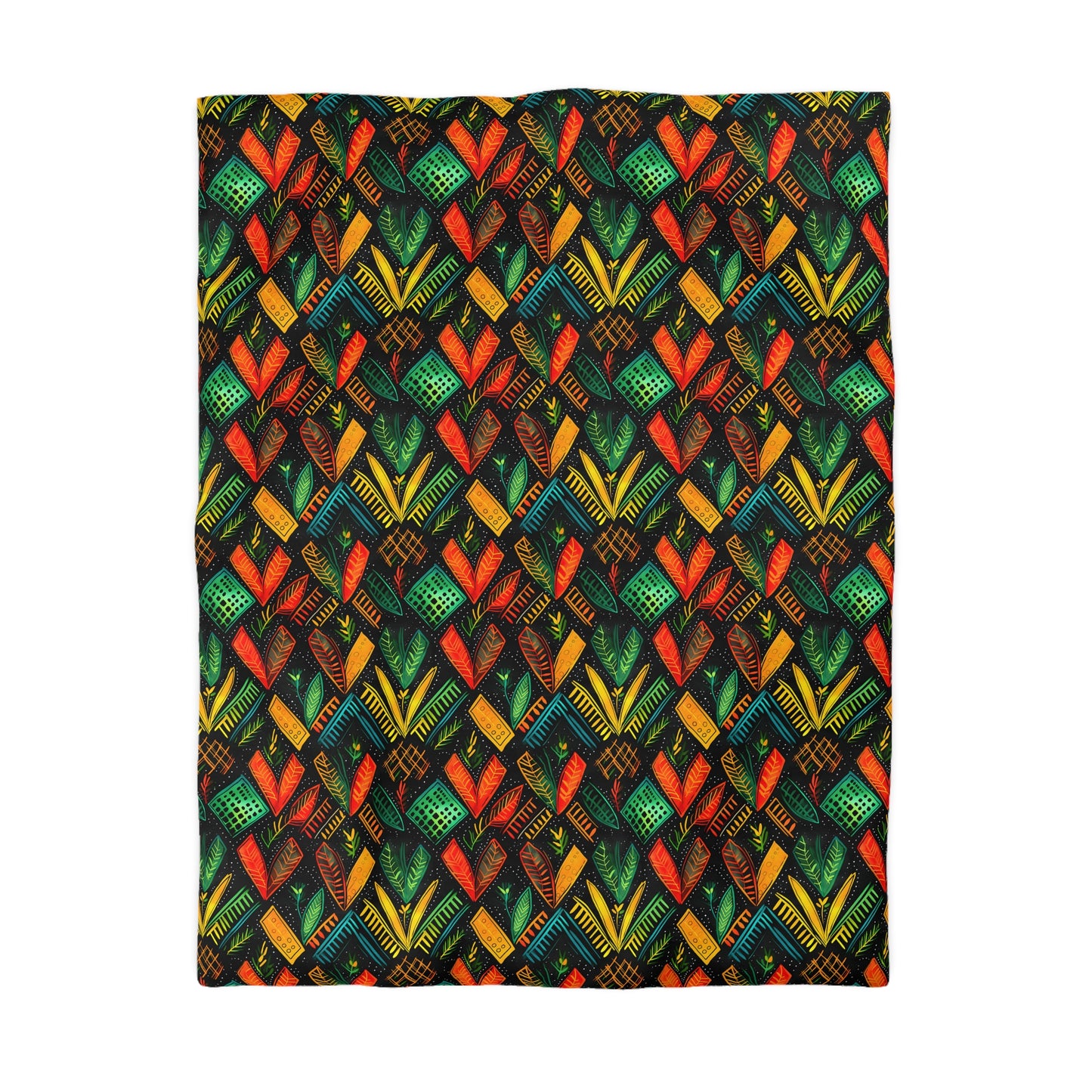 Kujichagulia Waves Microfiber Duvet Cover