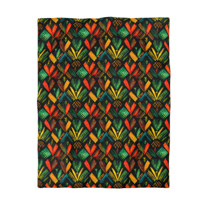 Kujichagulia Waves Microfiber Duvet Cover
