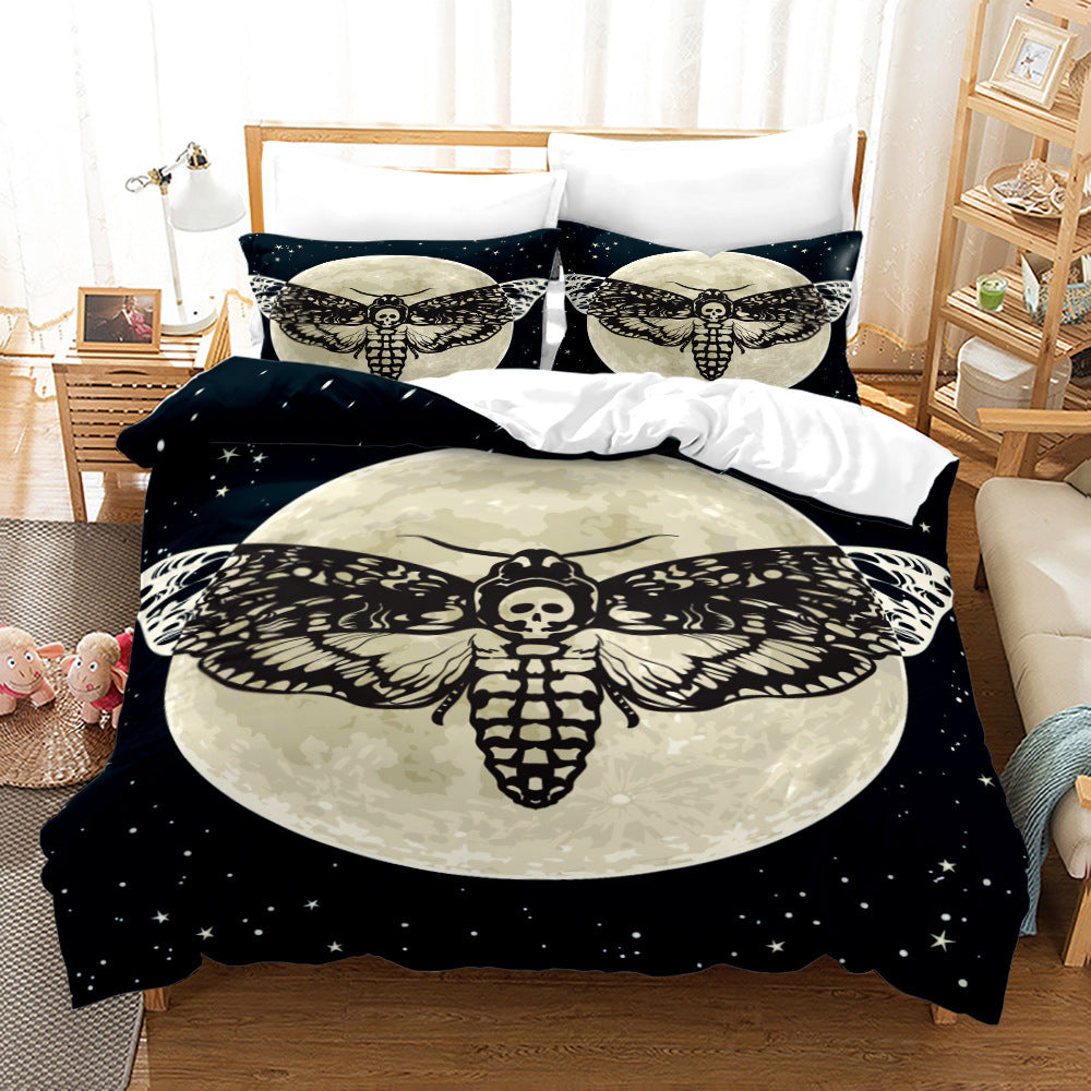 Creepy Acherontia Lachesis Moth Down Duvet Bedroom Set