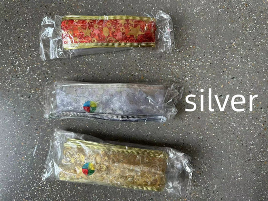 Decorative LED Light Christmas Silk Garland Ribbon