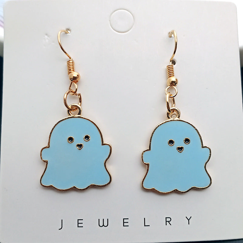 Adorable Dangling Ghost Earrings
