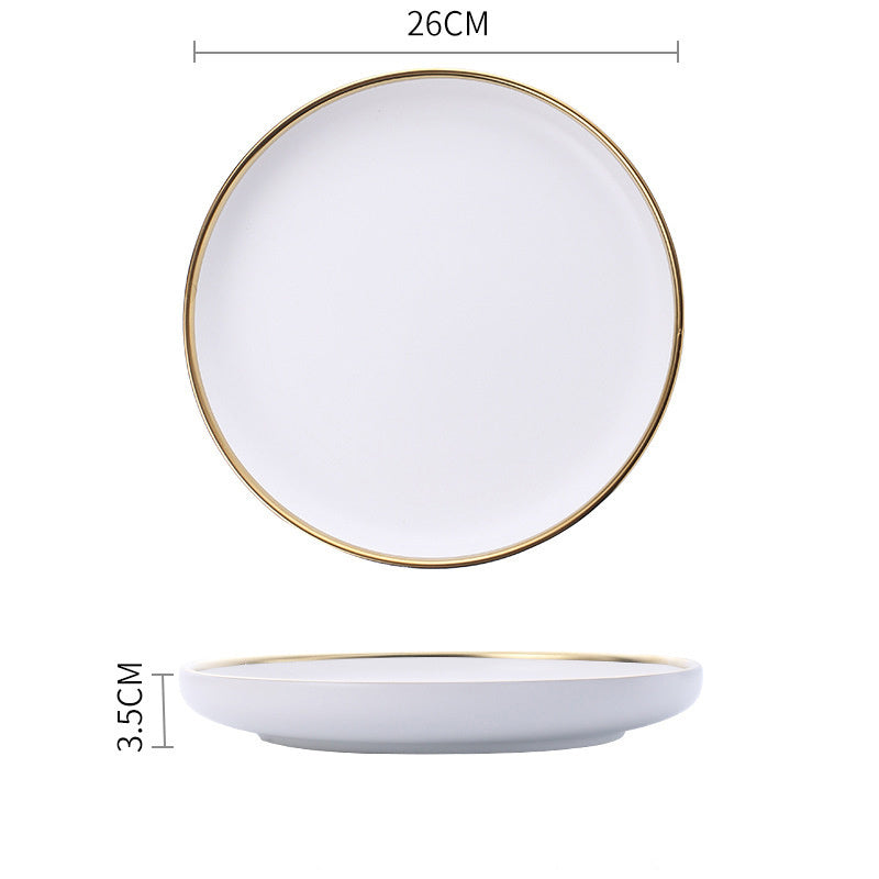 Signature Gold & Silver Trim Dinnerware Set