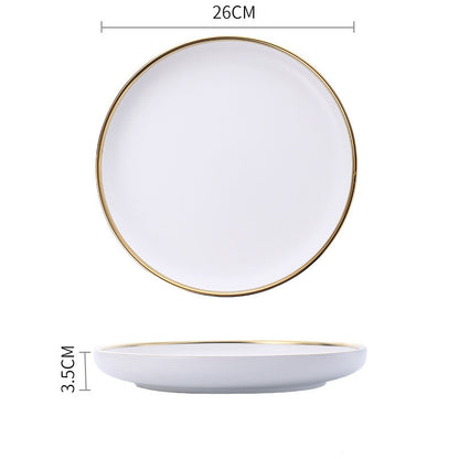 Signature Gold & Silver Trim Dinnerware Set