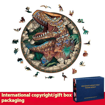 T-Rex Dinosaur Wooden Puzzle