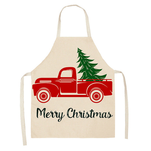 Christmas Series Cotton And Linen Aprons Variety