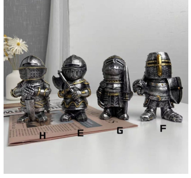 Guardian Knight Gnome Resin Statue Collection