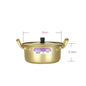 Korean Instant Noodle Pot Ramen Pot Red Gold