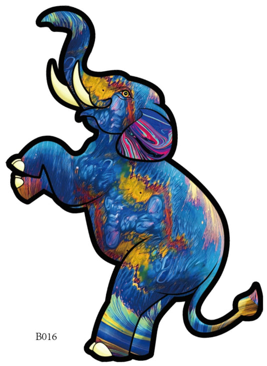 Colorful Elephant Wooden Jigsaw Puzzle Collection