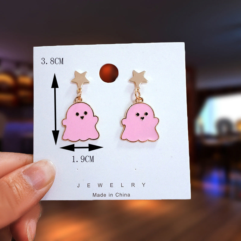 Adorable Dangling Ghost Earrings