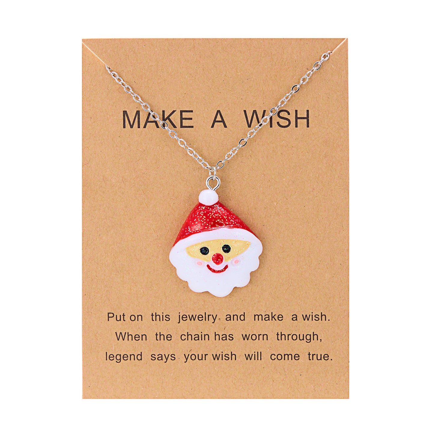 Cute Cartoon Resin Christmas Necklace Variety