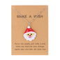 Cute Cartoon Resin Christmas Necklace Variety