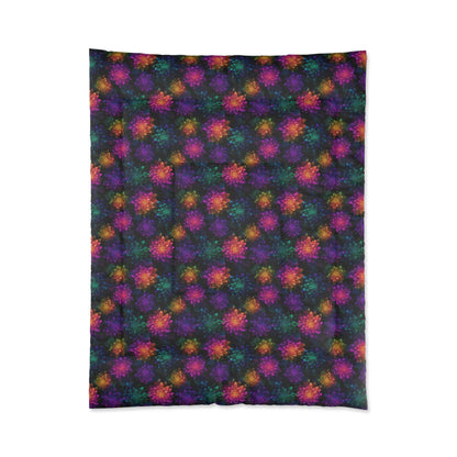 Neon Lotus Blooms Basic Bedding Set