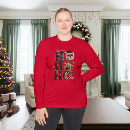 Ho Ho Ho Adult Long Sleeve Tee