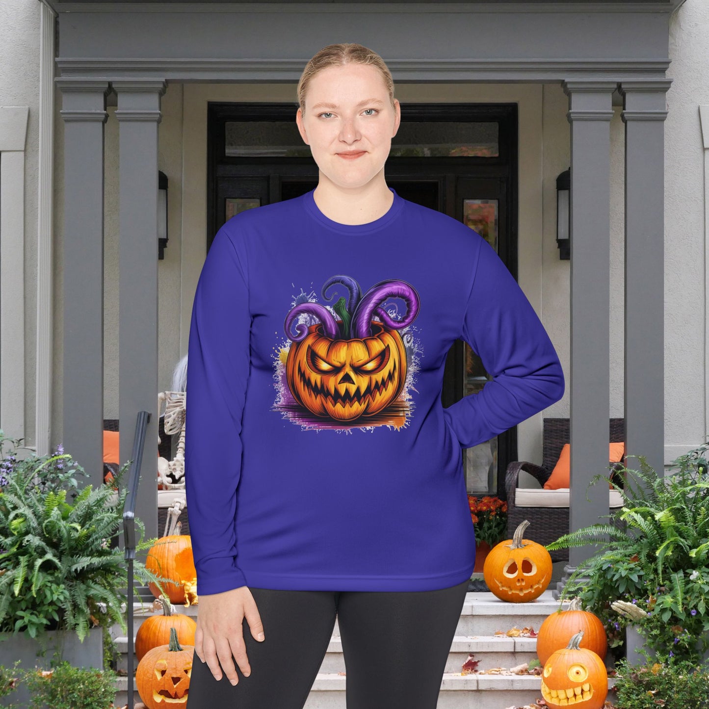 Creepy Jack Adult Long Sleeve Tee