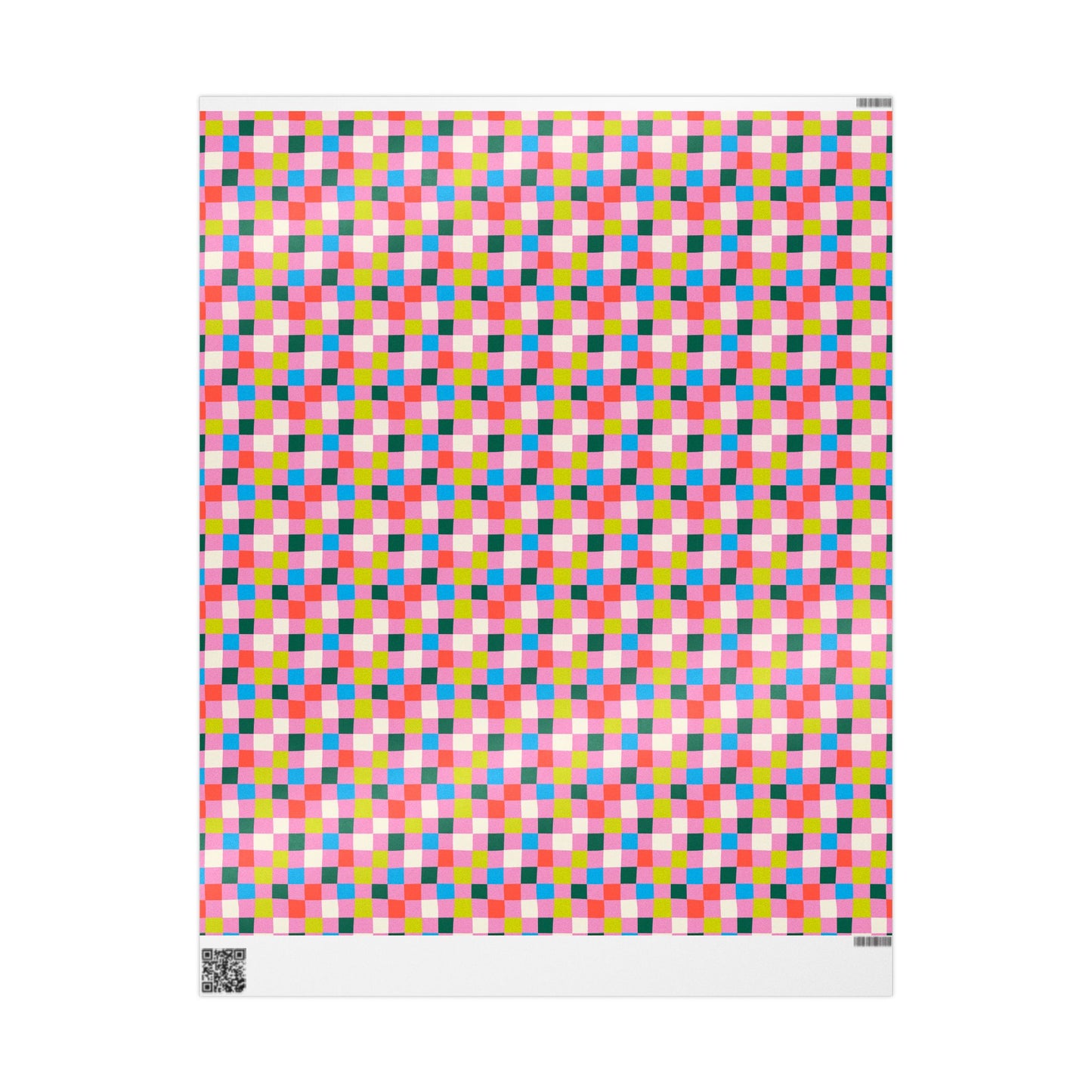 Bubblegum Grid Wrapping Paper