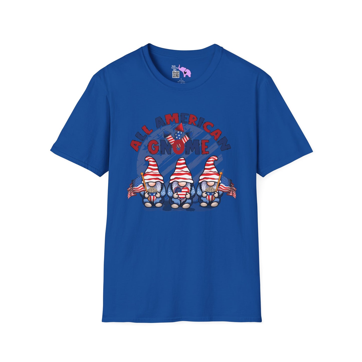 All American Gnome Adult T-shirt