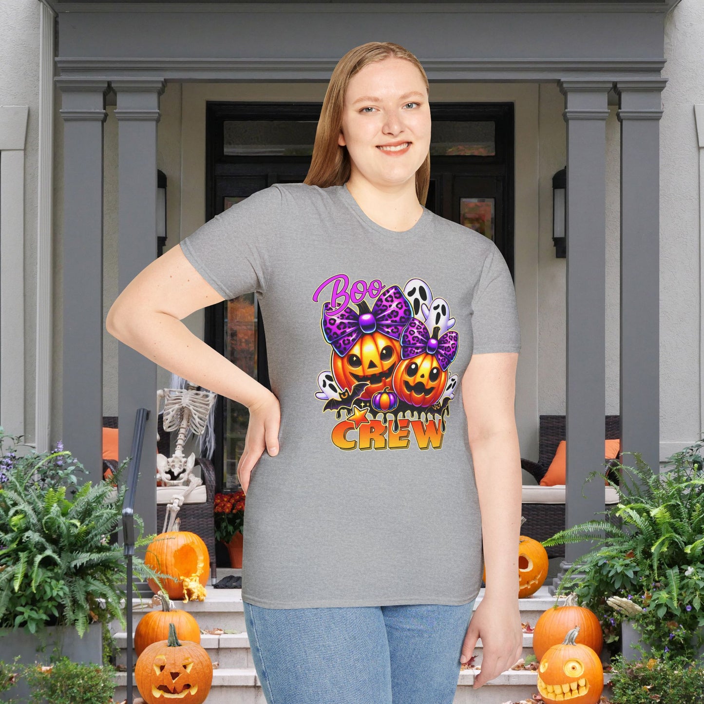 Cute Boo Crew Adult T-shirt