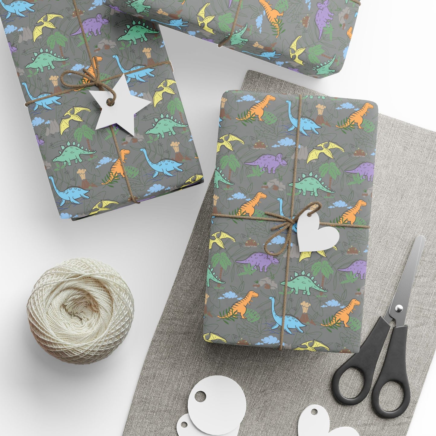 Prehistoric Playtime Wrapping Paper